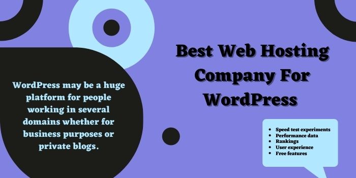 Best Web Hosting Company For WordPress